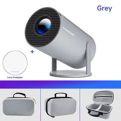 HY300 Pro 8K HD Projector Android14 Dual Wifi6 290ANSI Allwinner H726 BT5.0 1280*720 Home Cinema Outdoor Projetor HY300
