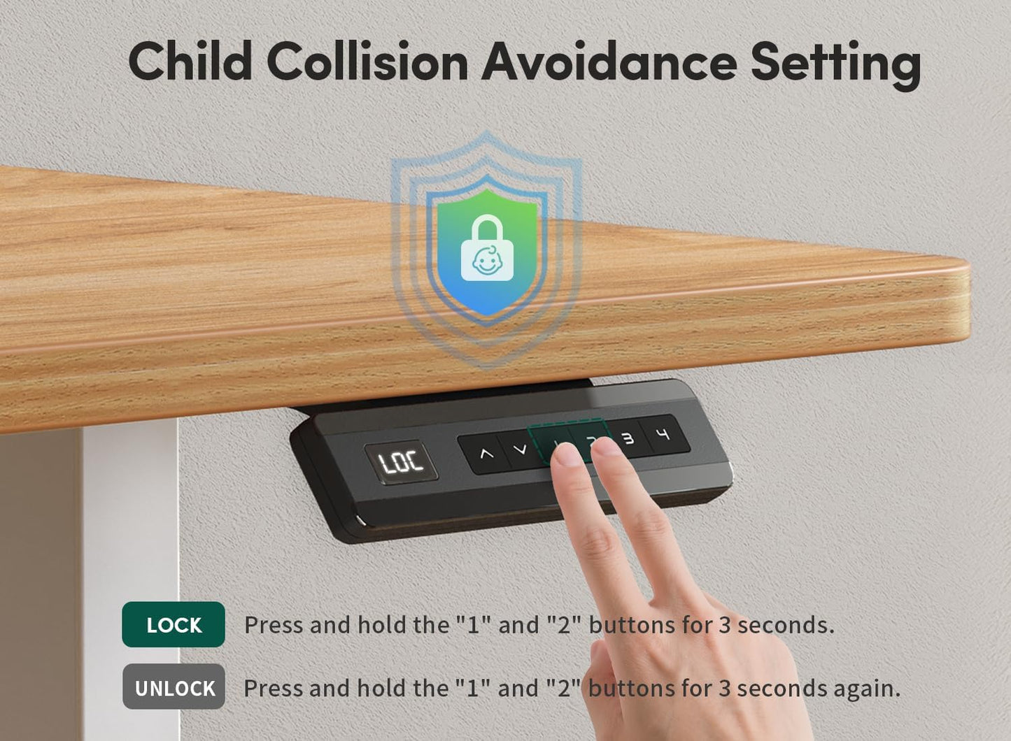 40 X 24 Inch Height Adjustable Electric Standing Desk with Double Drawer, Stand up Desk with Storage Shelf, Sit Stand Desk, Light Rustic